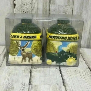 Vintage Porcelain Gibson John Deer Salt & Pepper Shaker Set